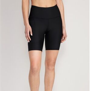 Old Navy Active Black High Rise Bike Shorts